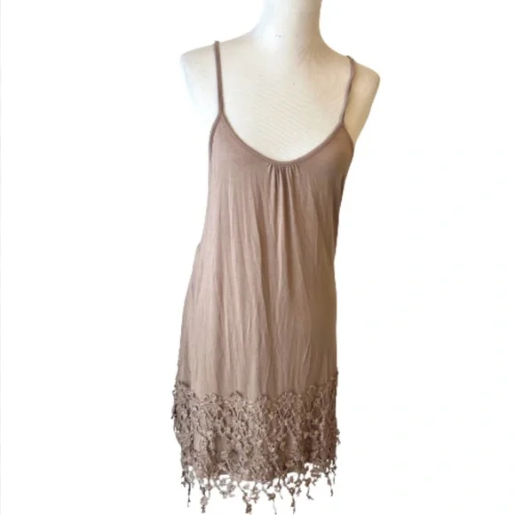 Lady Noiz | Dresses | Lady Noiz Mocha Tan Dress Or Dress Extender Lace Hem  Trim | Poshmark